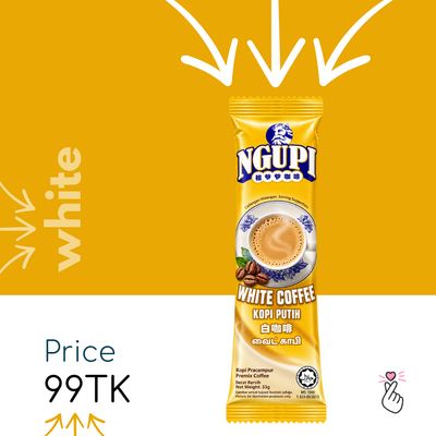 <Dk37> Ngupi Sachets - 3in1 White Coffee