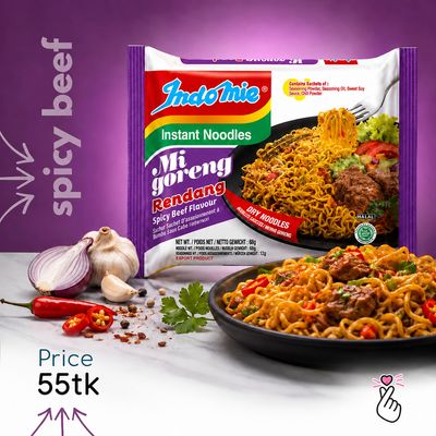 Indomie Rendang Spicy Beef (Expiry: 17thNov 26)