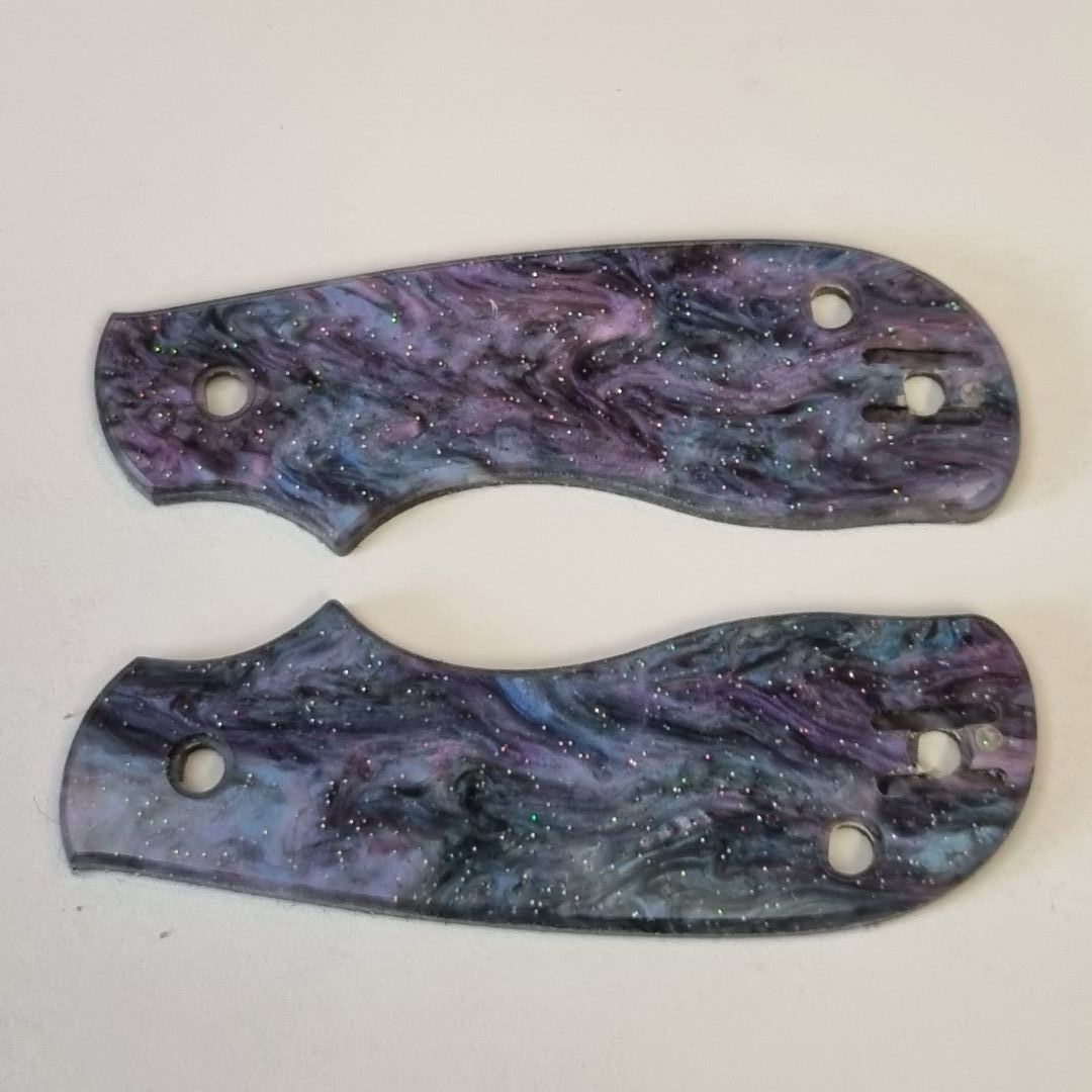 Squeak Scales in 3mm Cast Acrylic (Blurple Nebula)