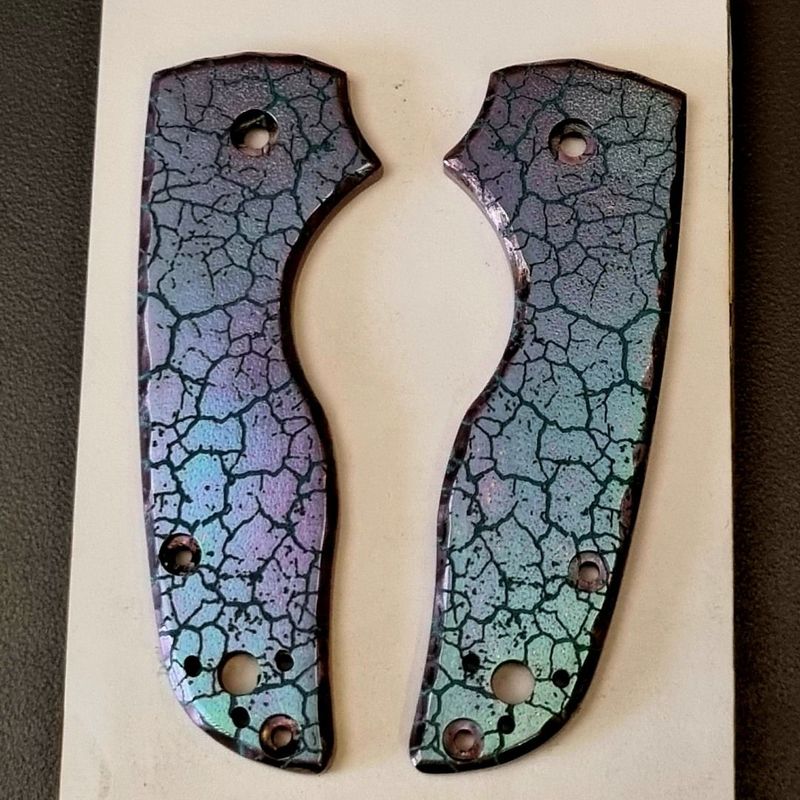 Lil Native Slipit Scales in Titanium (Anodised Oil Slick)