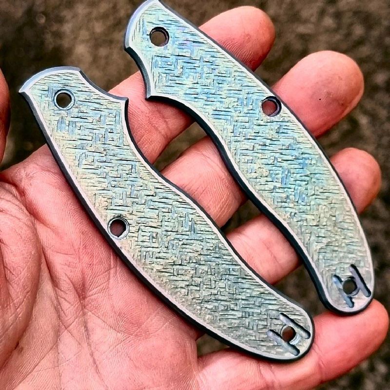 UKPK 3 Pin V2 Flat 3mm Scales in Titanium Green/Blue faceted pattern (2nds) UKPK 3 Pin V2 Flat 3mm Scales in Titanium Green/Blue faceted pattern (2nds)