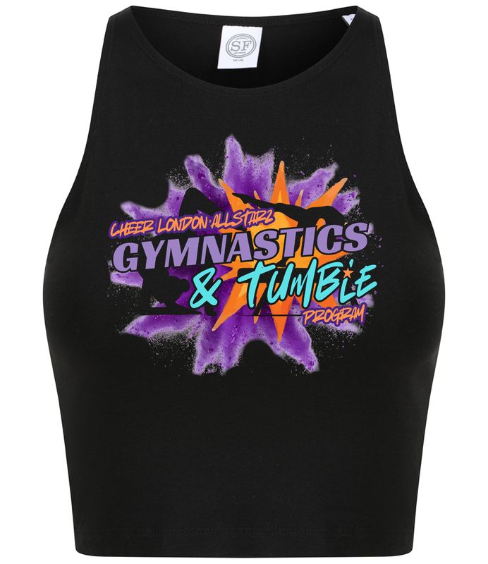 CLA Personalised Gymnastics &amp; Tumble Program Cropped Top (Adult)