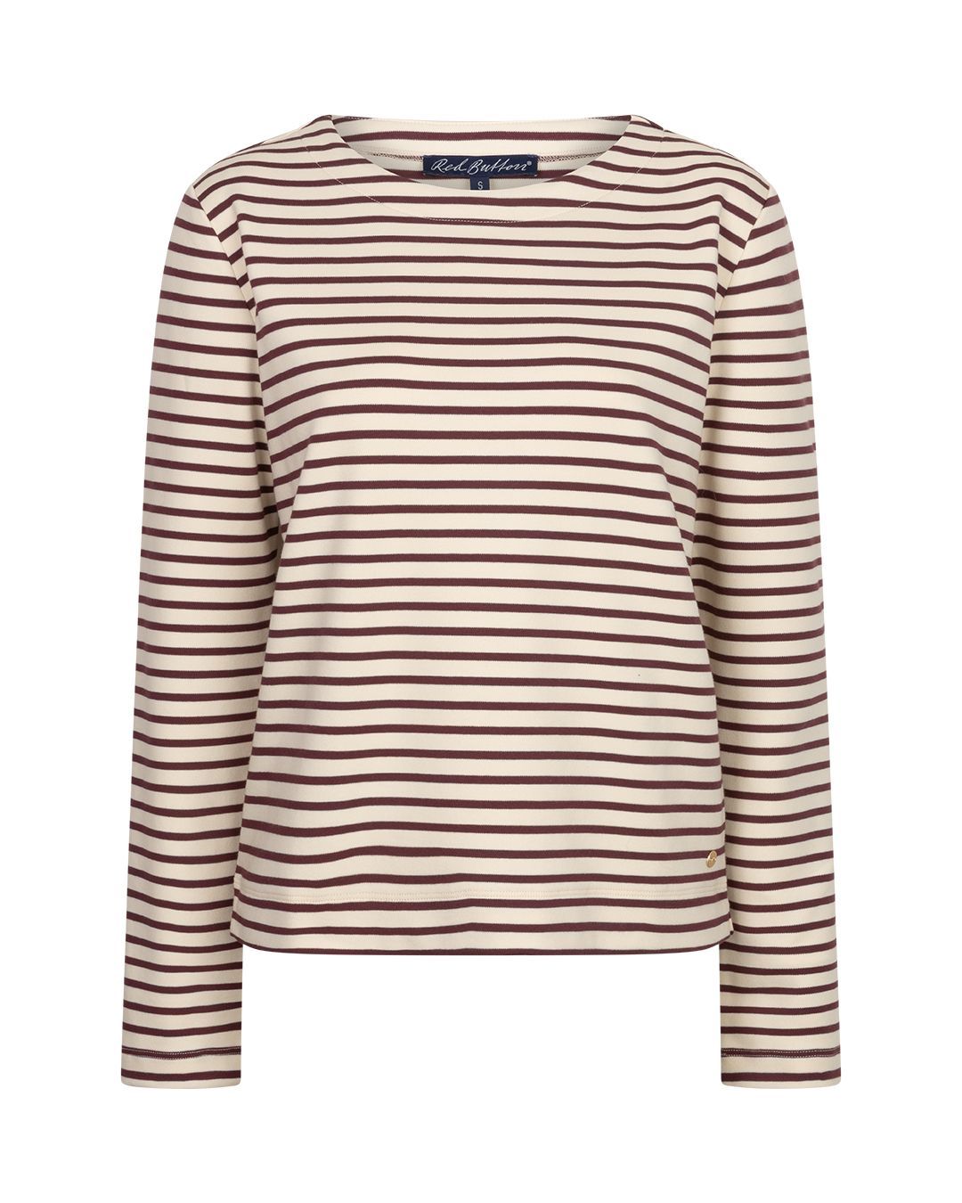SRB5085 TERRY stripe Langarmshirt creme/dark berry RED BUTTON Herbst SRB5085 TERRY stripe Langarmshirt creme/dark berry RED BUTTON Herbst