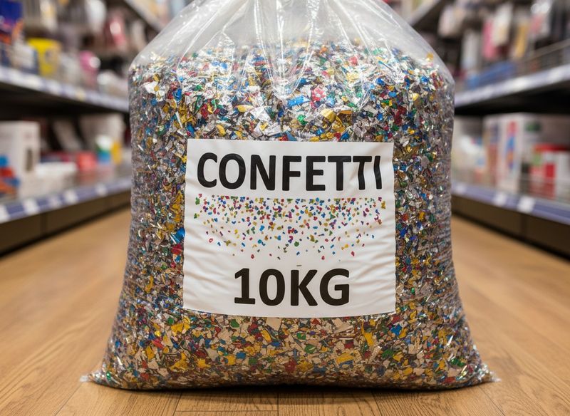 Sac de confettis multicolore 10kg