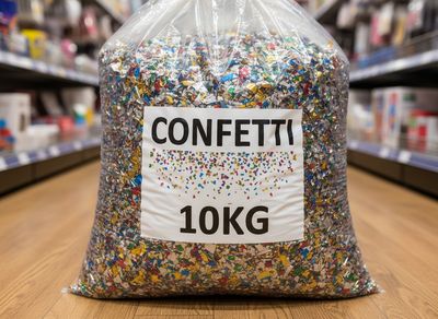 Sac de confettis multicolore 10kg