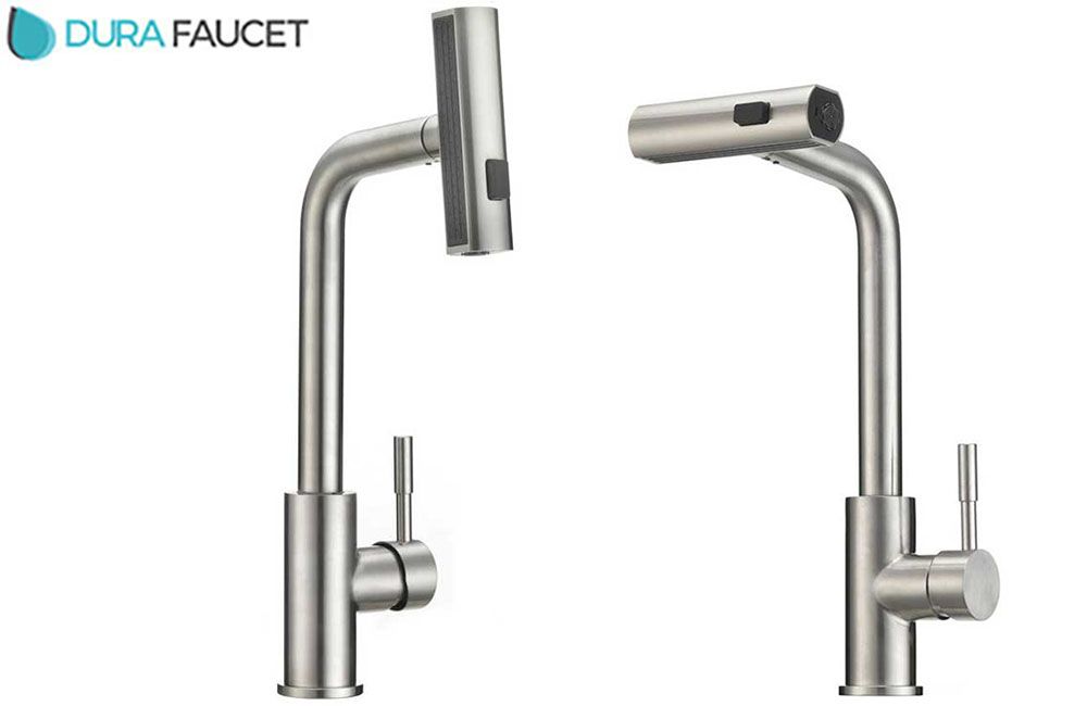 RAINFALL PULL-DOWN RV KITCHEN FAUCET, Color/Finish: Satin Nickel (DF-MK511X-SN)