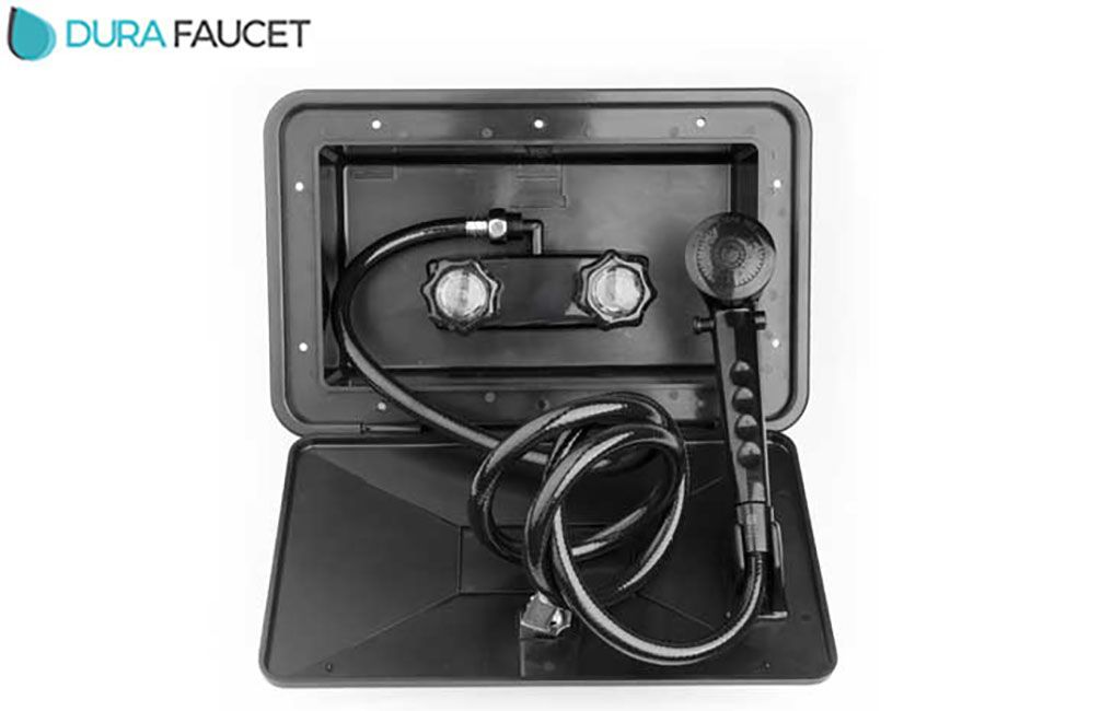 EXTERIOR SHOWER BOX KIT, Color/Knobs: Black (DF-SA170-BK)