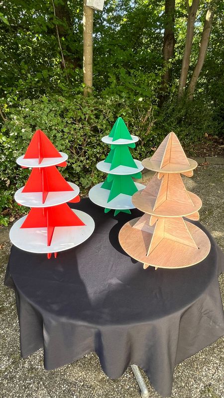 houten boom etagère