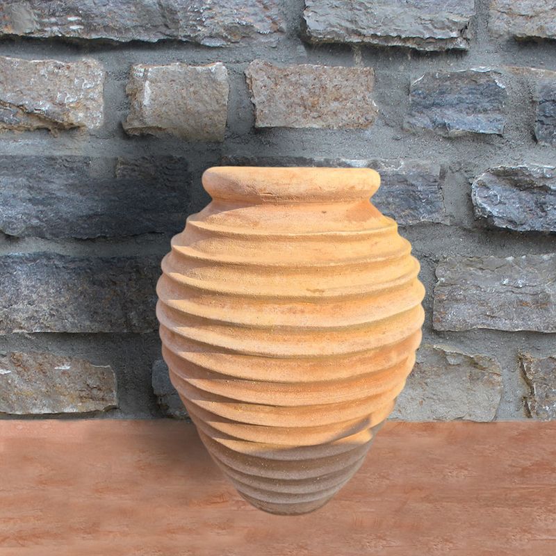 Amphore mit Rillendesign, Ø 50 cm | Höhe 63 cm