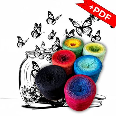 Woolpedia Colors Dreams &amp; Spirits CAL "Der Alchemist" yarn series + PDF crochet pattern - 10700m (modal)