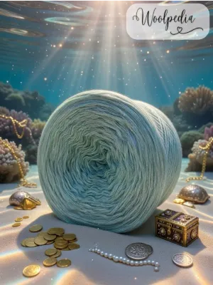 Woolpedia Sunken Treasure glitter yarncake (Modal)