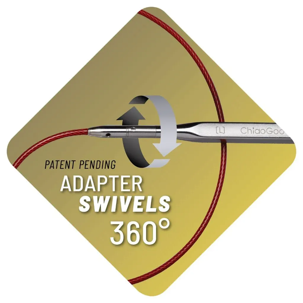 2x ChiaoGoo Swivel 360° Adapters