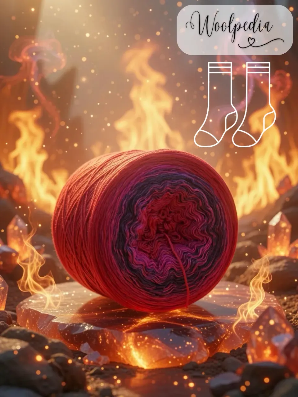 Woolpedia Socks Feuer und Flamme - modal gradient sock yarn