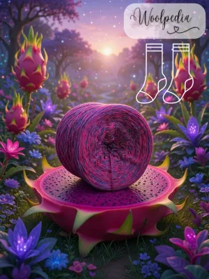 Woolpedia Socks Dragon Fruit 2 - modal designer sock yarn