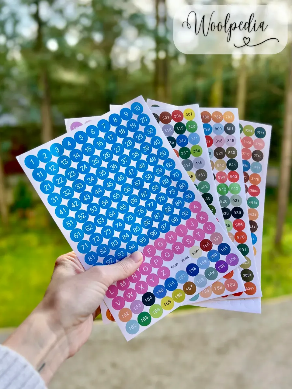 Number Stickers - 447 Round Stickers for Diamond Painting Organizers