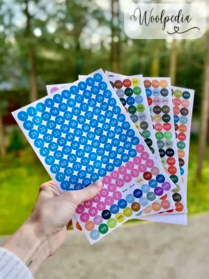 Number Stickers - 447 Round Stickers for Diamond Painting Organizers