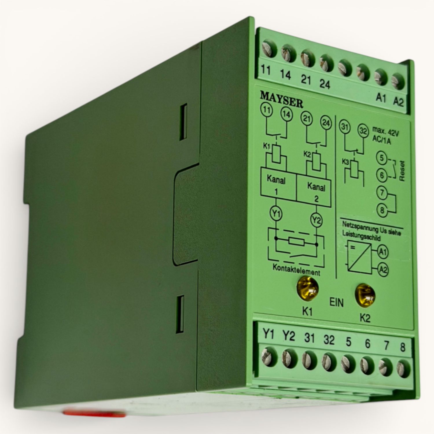 MAYSER SG-EFS 104 ZK2/1 Sicherheitsschaltgerät | 24V AC/DC | Gebraucht MAYSER SG-EFS 104 ZK2/1 Sicherheitsschaltgerät | 24V AC/DC | Gebraucht