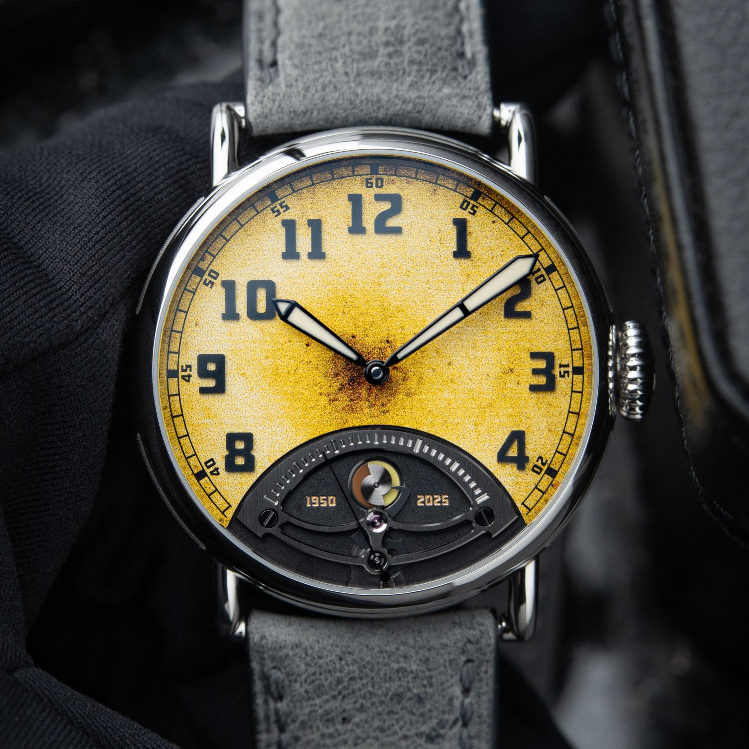 H.Moser & Cie. Heritage Retrograde Seconds RARE 11/2025 Limited Edition Yellow H.Moser & Cie. Heritage Retrograde Seconds RARE 11/2025 Limited Edition Yellow