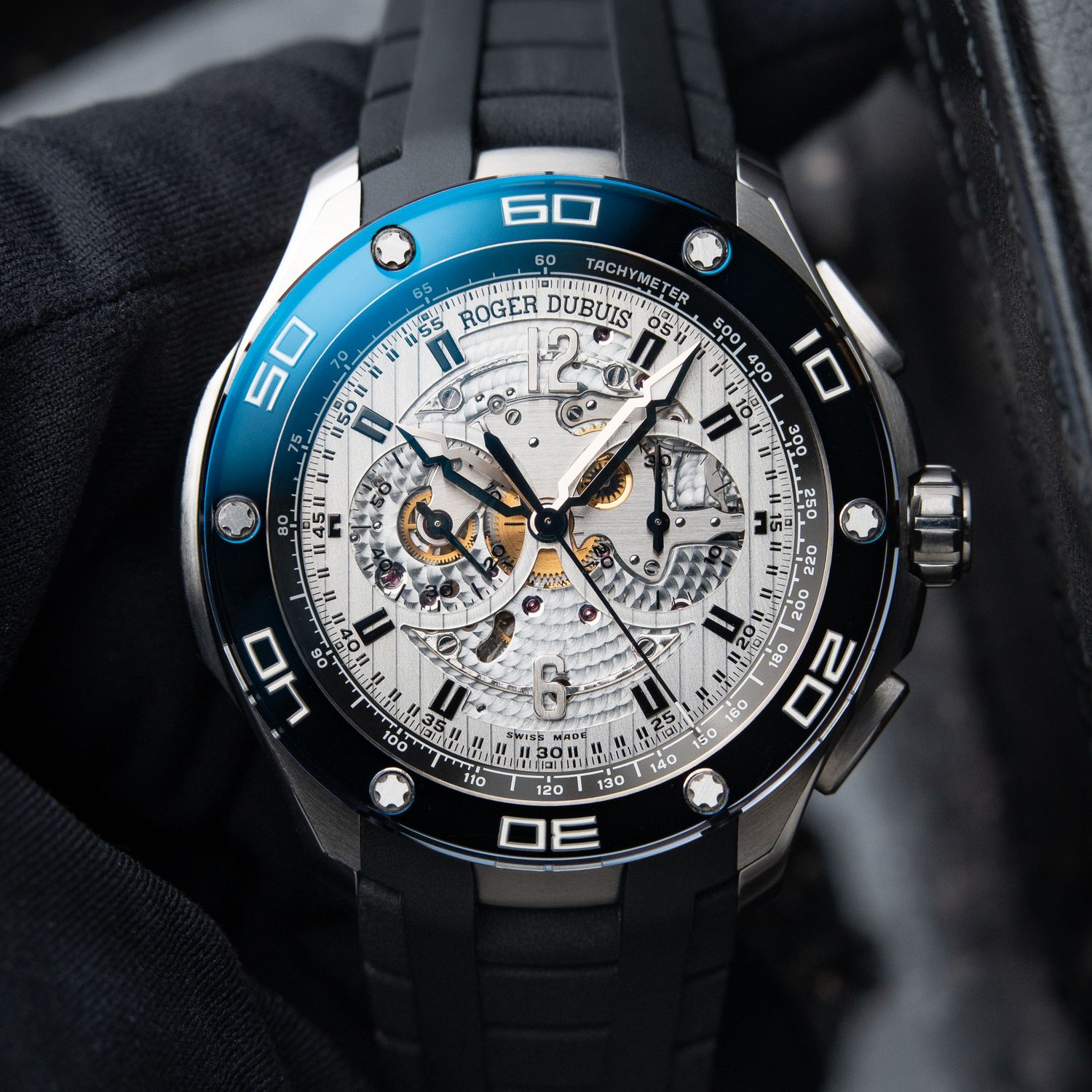 Roger Dubuis Pulsion Chronograph Titanium SERVICED Openworked Micro-Rotor