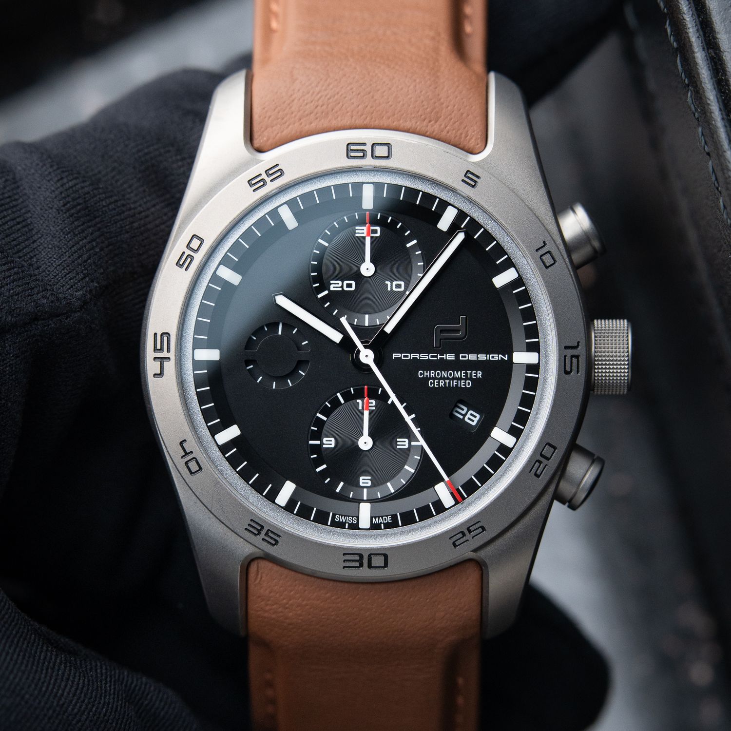 Porsche Design Chronotimer Chronograph Titanium Black Dial 42mm Automatic