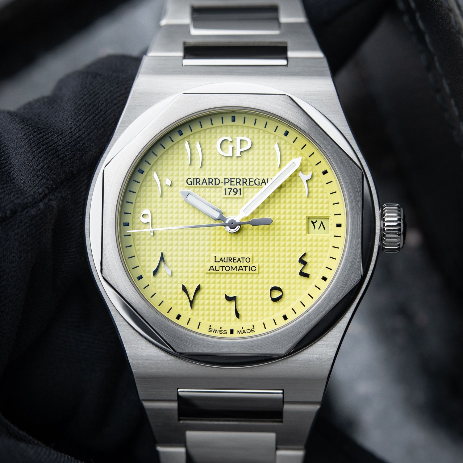 Girard Perregaux Laureato Limited Edition Yellow Middle Eastern Arabic 42