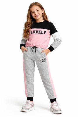 Girls Cotton Tracksuit