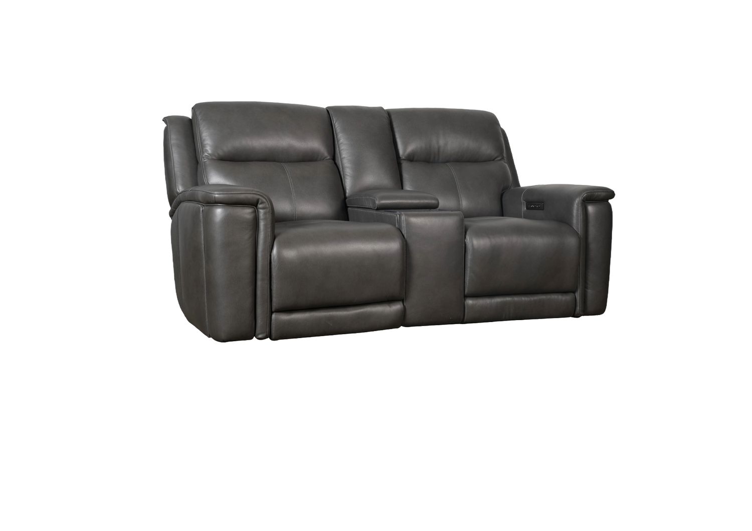 Futura S13014M Leather Reclining Console Loveseat with Immersive Sound