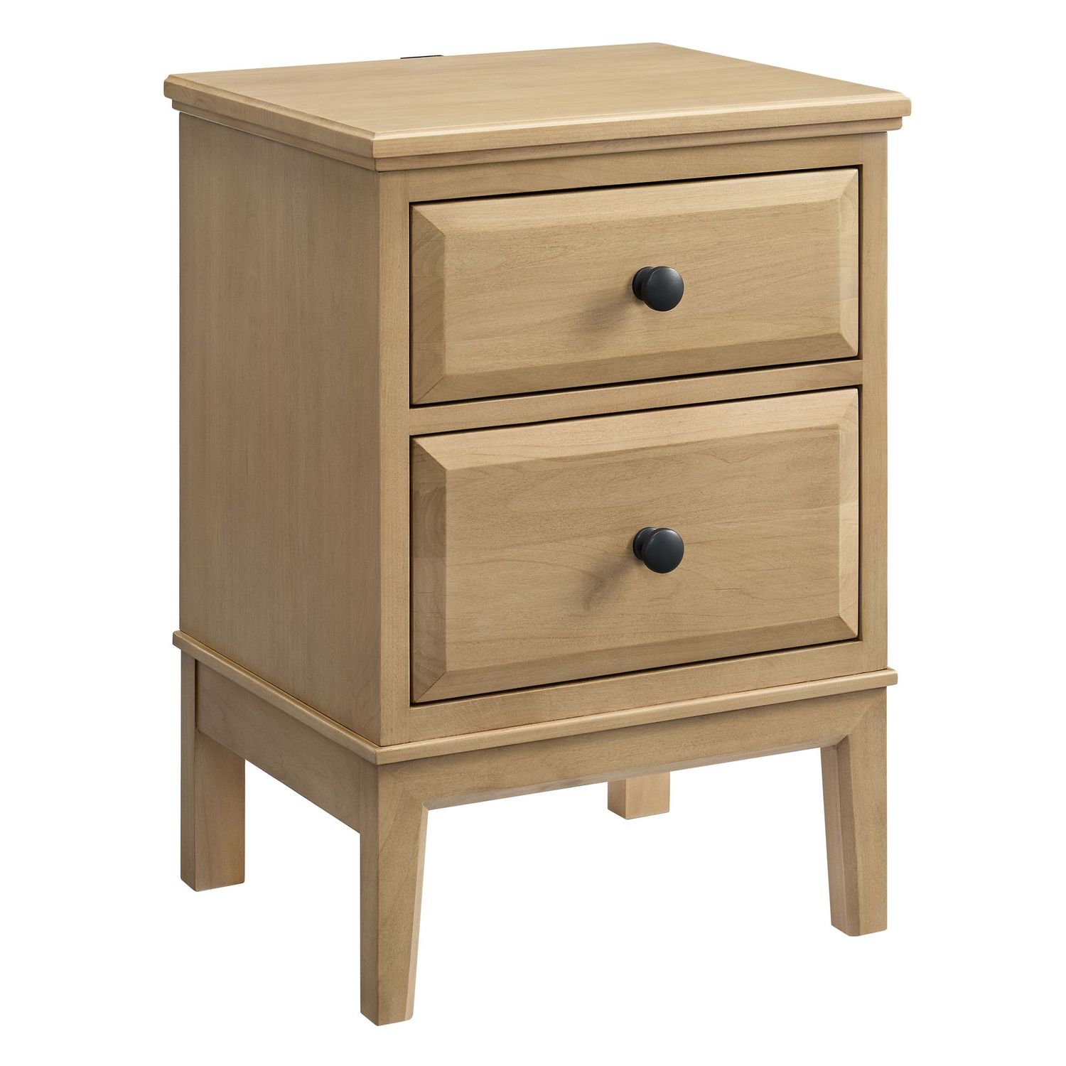 Whittier Virginia 2 Drawer Small Nightstand Latte