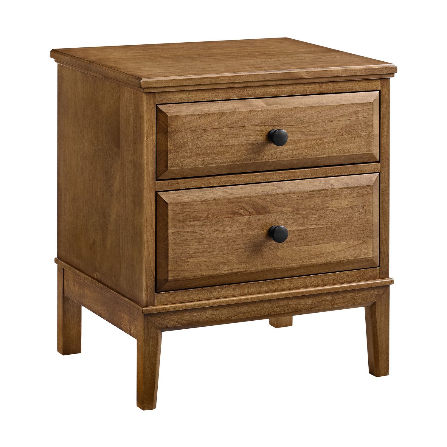 Whittier Virginia 2 Drawer Wide Nightstand Mocha