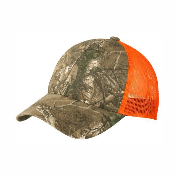 Port Authority® Structured Camouflage Mesh Back Cap Embroidered Port Authority® Structured Camouflage Mesh Back Cap Embroidered