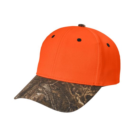 Port Authority® Enhanced Visibility Cap with Camo Brim Embroidered