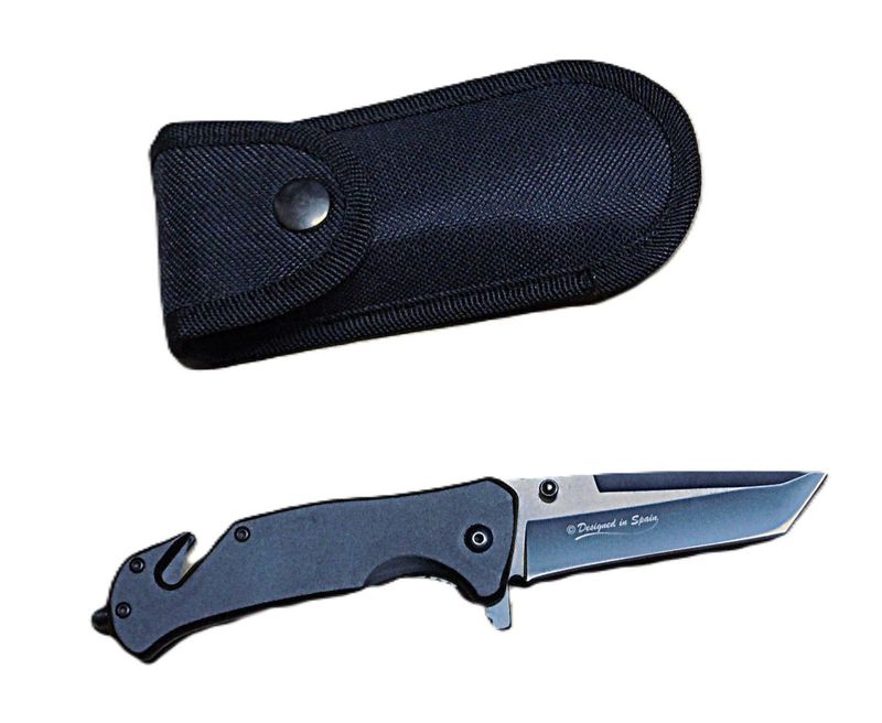 Navaja táctica rompe cristal y cinturón