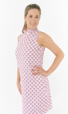 Vestido de golf sin mangas Miley de Lamprelle Golf - Puesta de sol mediterránea