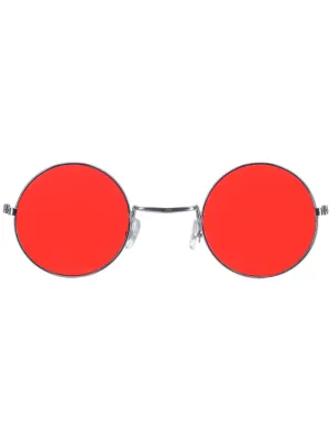 Hippie Specs, Silver - Red  *
