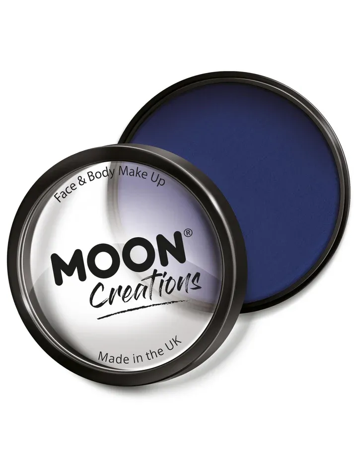 Moon Creations Pro Face Paint Cake Pot, Dark Blue 36g *