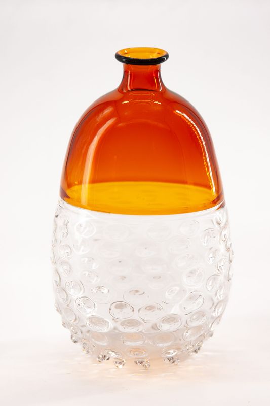 SMALL HAND-BLOWN GLASS VASE BY ALEX AÑÓ