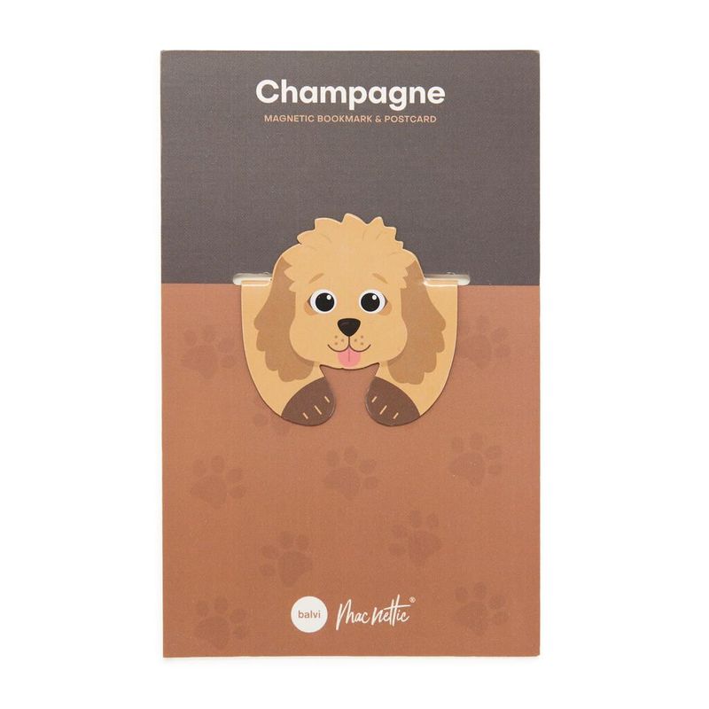 Marcapáginas champagne