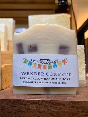 Lavender Confetti Goat Soap