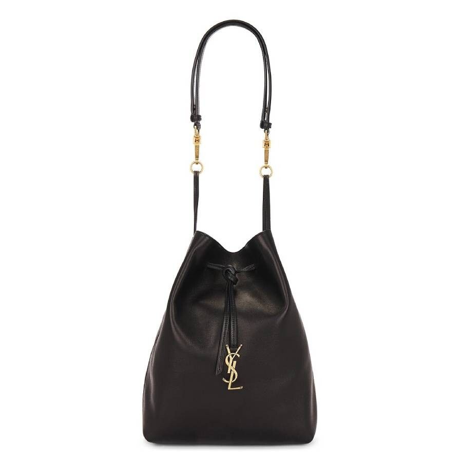 *NEW* Saint Laurent YSL Paris Pochon Nappa Black