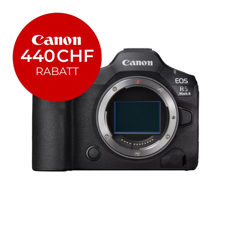 Canon EOS R5 Mark II Gehäuse - ''Premium Garantie'' - inkl. CHF 440 Sofortrabatt Canon EOS R5 Mark II Gehäuse - ''Premium Garantie'' - inkl. CHF 440 Sofortrabatt