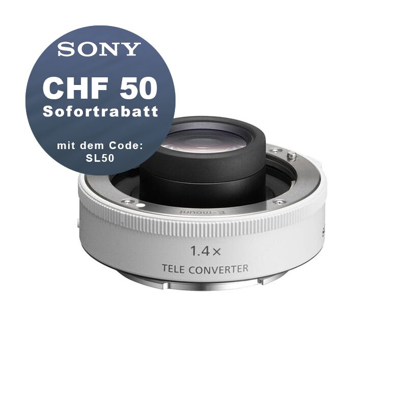 Sony SEL-14TC 1.4x Telekonverter - CHF 50 Sofortrabatt mit Code SL50