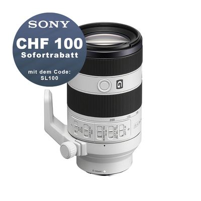 Sony FE 70-200mm 4.0 Macro G OSS II - ''4 Jahre Garantie'' - CHF 100 Sofortrabatt mit Code SL100