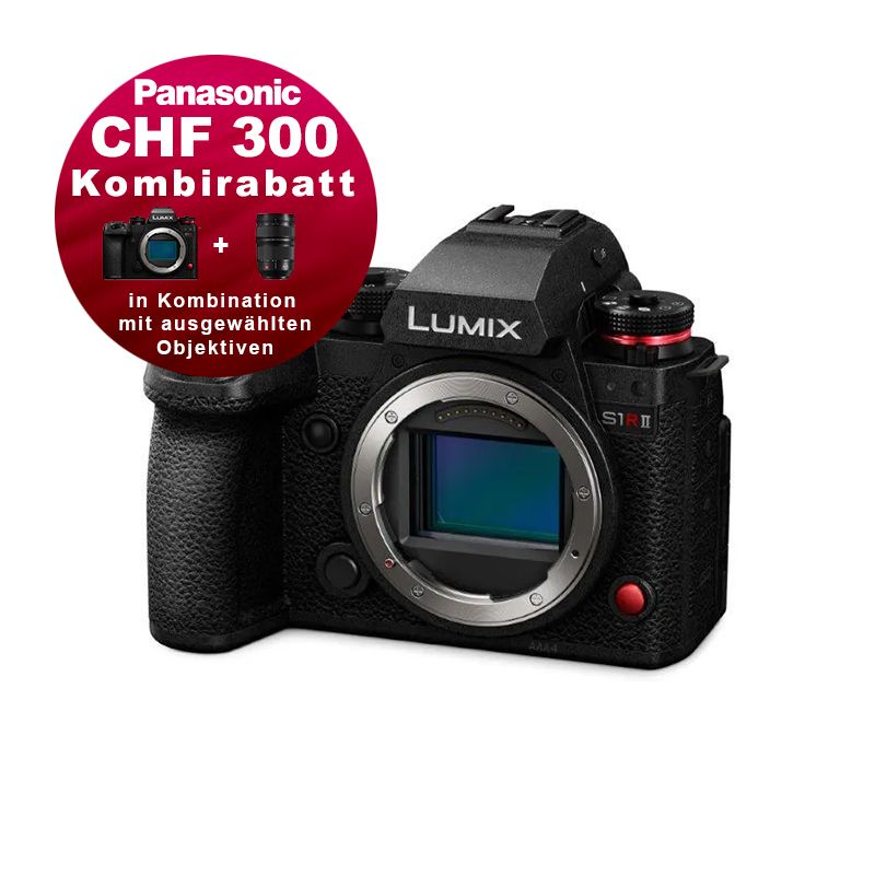 Panasonic S1R II Gehäuse - 5 Jahres Garantie - CHF 300 Kombirabatt Panasonic S1R II Gehäuse - 5 Jahres Garantie - CHF 300 Kombirabatt