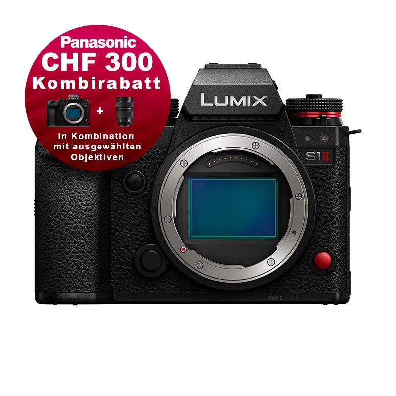 Panasonic S1 Mark II Gehäuse - 5 Jahres Garantie - CHF 300 Kombirabatt Panasonic S1 Mark II Gehäuse - 5 Jahres Garantie - CHF 300 Kombirabatt