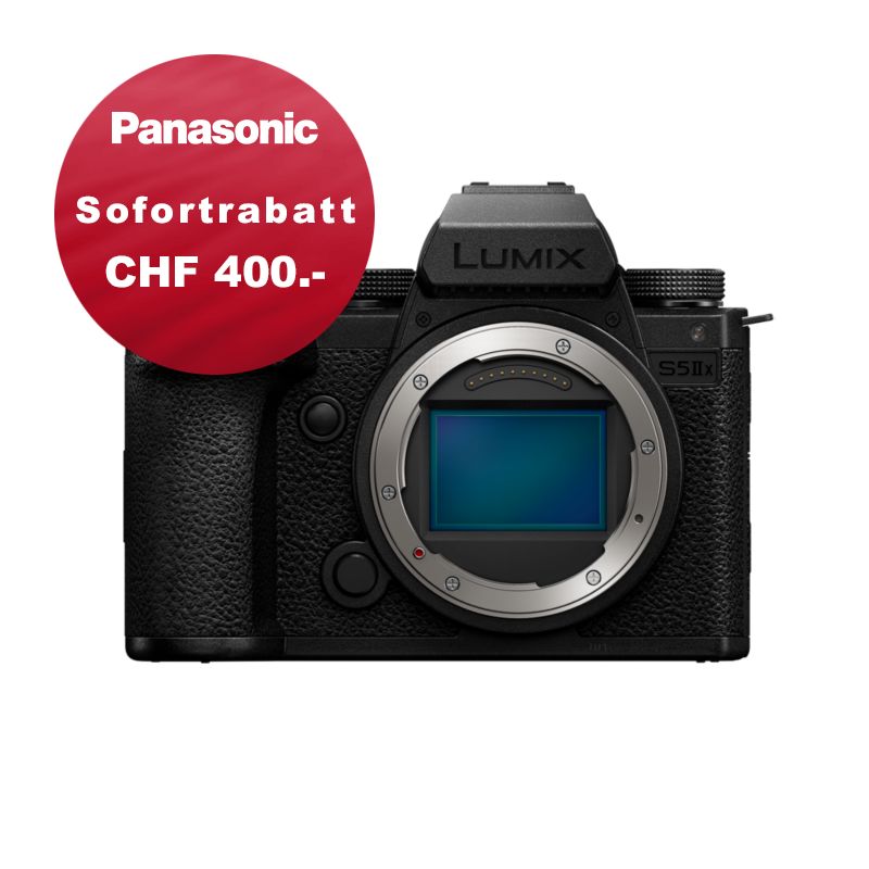 Panasonic S5 Mark II X Gehäuse - 5 Jahres Garantie - inkl. CHF 400 Sofortrabatt Panasonic S5 Mark II X Gehäuse - 5 Jahres Garantie - inkl. CHF 400 Sofortrabatt