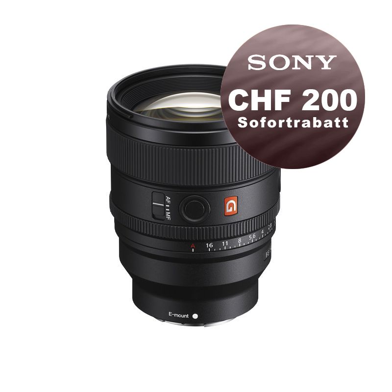 Sony FE 85mm 1.4 GM II - ''4 Jahre Garantie'' - inkl. CHF 200 Sofortrabatt