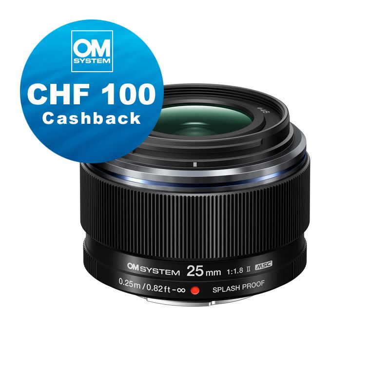 OM System M.Zuiko 25mm 1.8 II - CHF 100 Cashback