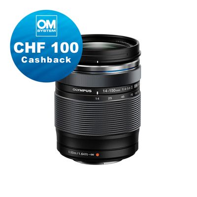 OM System M.Zuiko 14-150mm 4.0-5.6 II - CHF 100 Cashback OM System M.Zuiko 14-150mm 4.0-5.6 II - CHF 100 Cashback