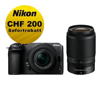 Nikon Z30 Kit mit 16-50mm + 50-250mm VR - ''Swiss Garantie'' - inkl. CHF 200 Sofortrabatt