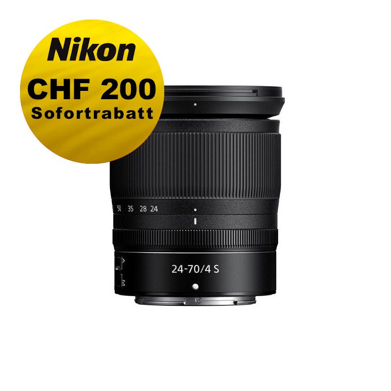 Nikon Z 24-70mm 4.0 S - ''Swiss Garantie'' - inkl. CHF 200 Sofortrabatt